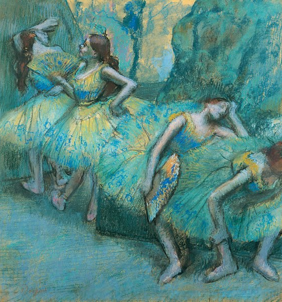 In The Wings, Edgar Degas, 