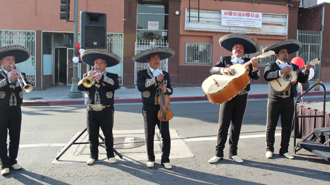 Mariachis playing in Mariachi Plaza (image from timeout.com)
