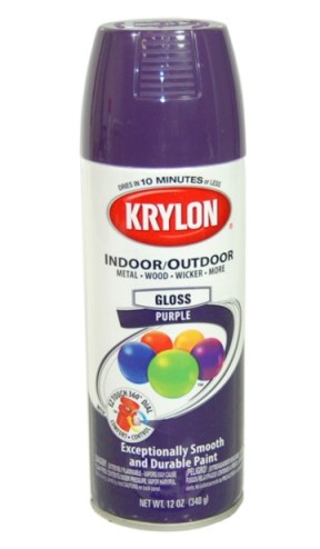 Honestly, Krylon spray paint kind of sucks. I recommend Rustoleum instead, but I didn't know that before I bought a bunch of Krylon.