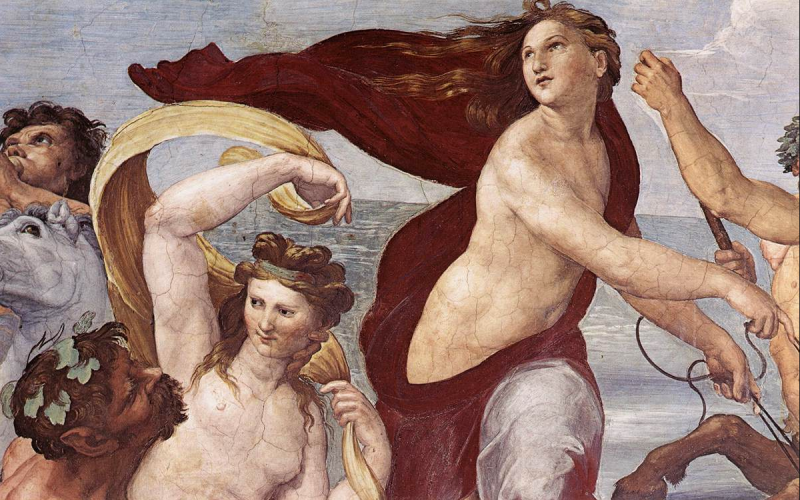 The Triumph of Galatea (detail), Raphael. Image from wikipaintings.org