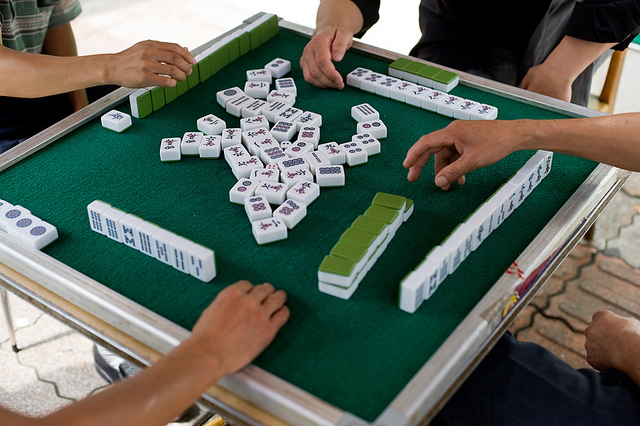 Mahjong, Chengdu, China. Flickr.