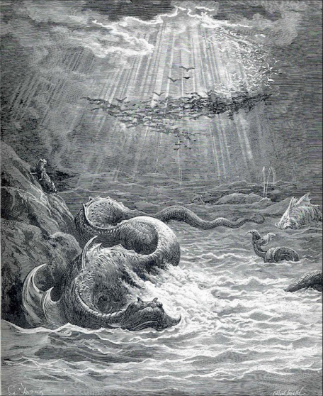 The Creation Of Fish And Birds, Dore. Image from wikipaintings