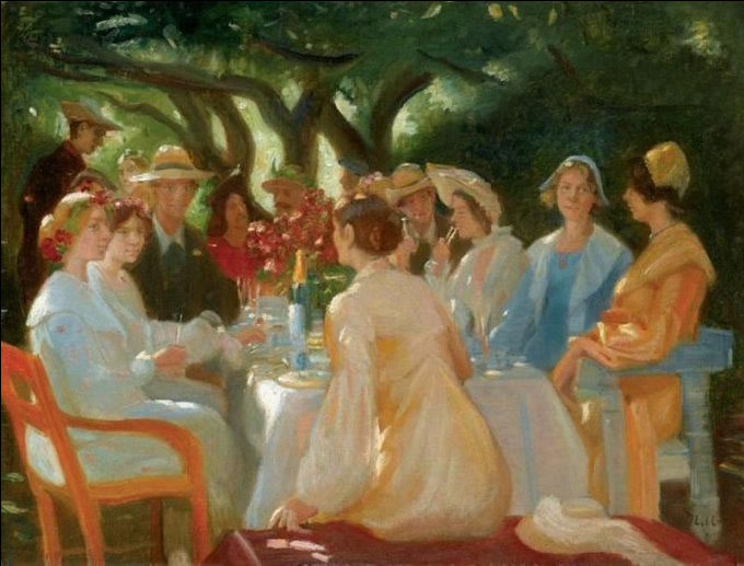 Actors Lunch, Skagen, Ancher, 1902