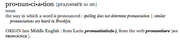 According to the diacritics, here, pronunciation is pronounced pre-nonce-a-shin-sex. Image Credit: my stupid computer.