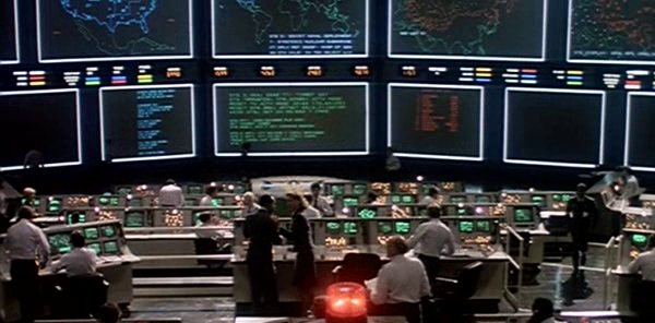 NORAD control room from the movie War Games. Image from appliedcynicism.com
