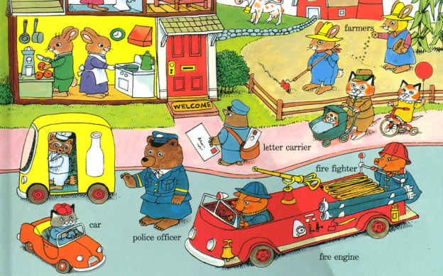 A shot of Busytown by Richard Scarry.