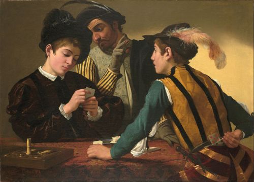The Cardsharps by Caravaggio, c. 1594 (wikipedia.org)