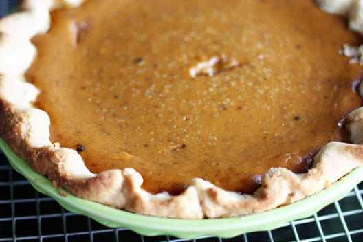 This is what my pumpkin pies look like: not super pretty, but damn delicious and homemade. (unsophisticook.com)