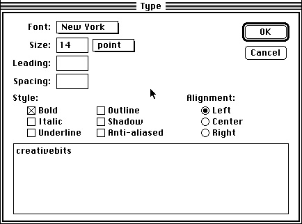 This is how we did text back in the day. (creativebits.org)