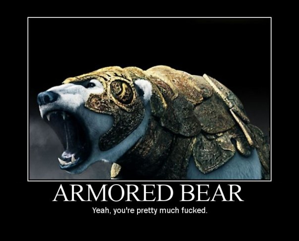 Sadly, not this kind of bear.